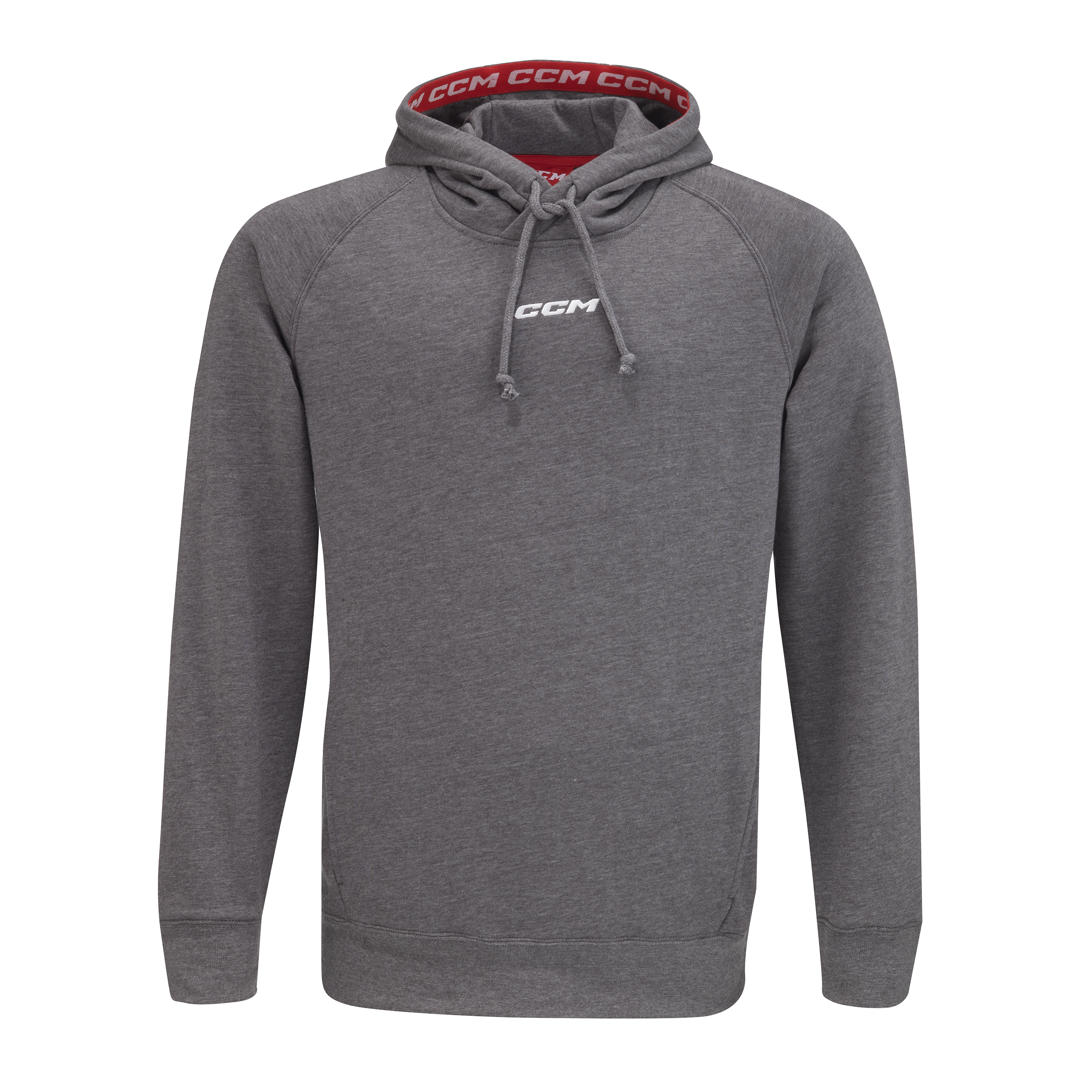 CCM S22 Team Fleece Pullover Hoodie Youth Grey