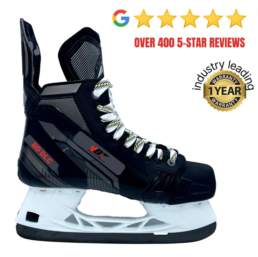 BladeTech Hockey Black Carbon Stainless Steel Skate Blades