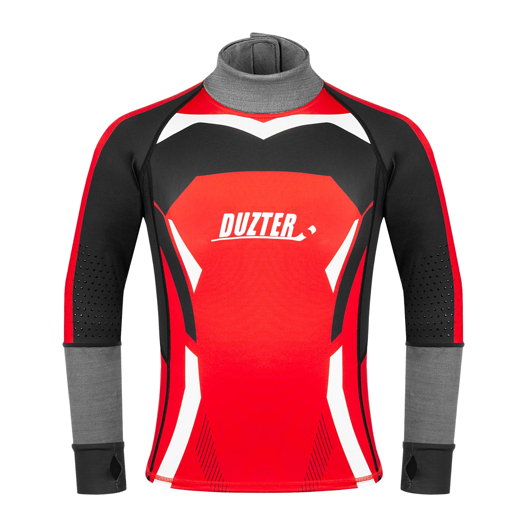 Duzter Junior Armor Girls Compression Shirt with Arm and Neck Protection