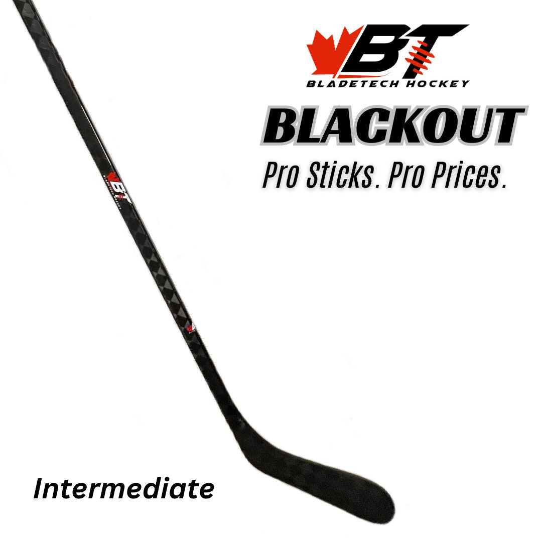 Pro Blackout Bladetech Intermediate Hockey Stick