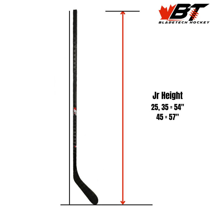 Pro Blackout Bladetech Junior Hockey Stick