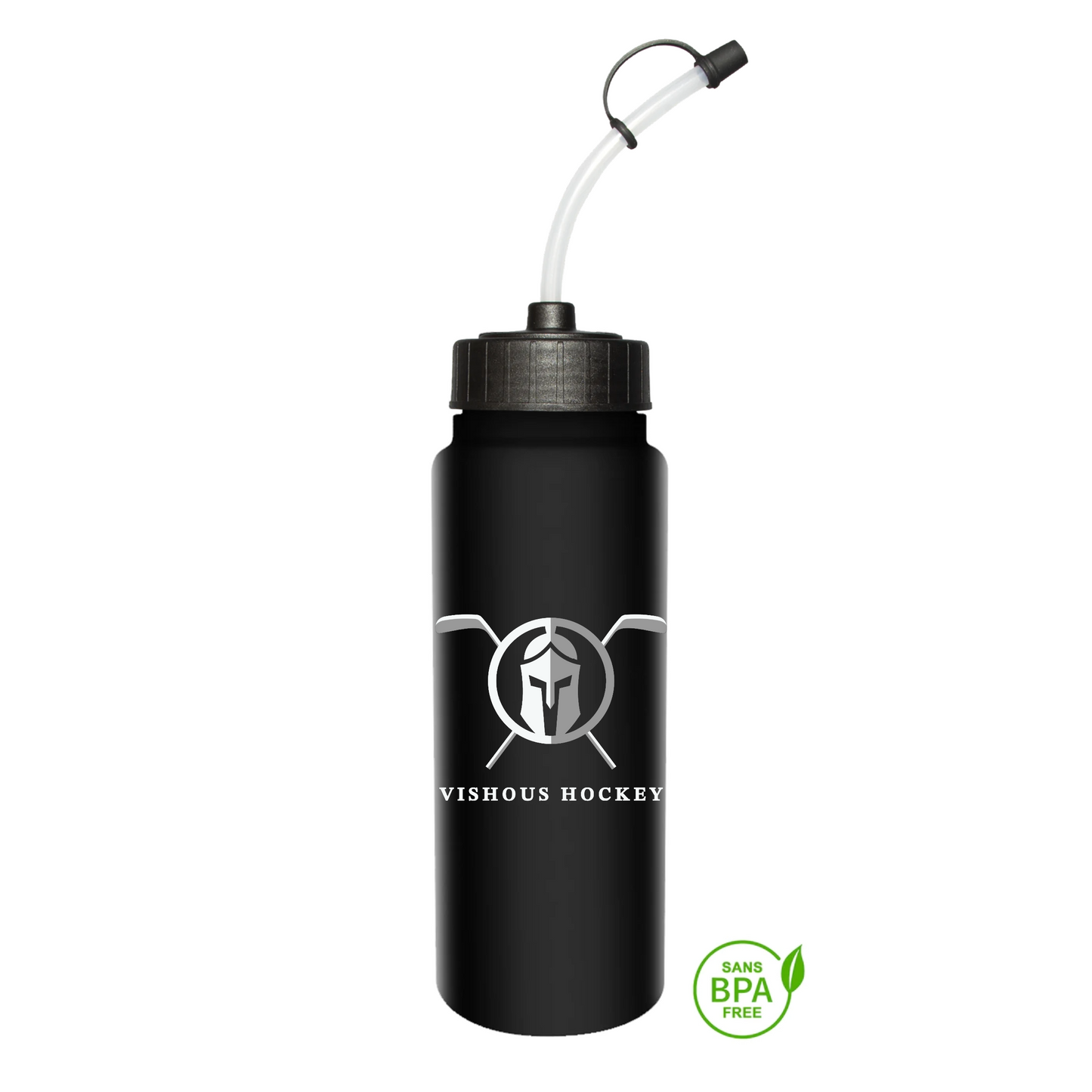 Vishous Hockey 1000mL BPA Free Tallboy Water Bottle