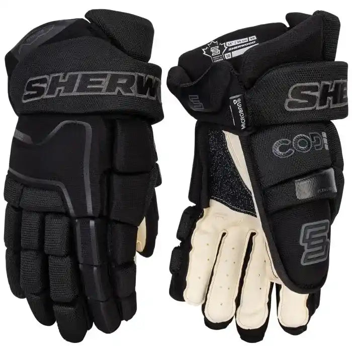 Senior Advanced CCM Helmet and Sherwood Code Encrypt Pro Glove Bundle