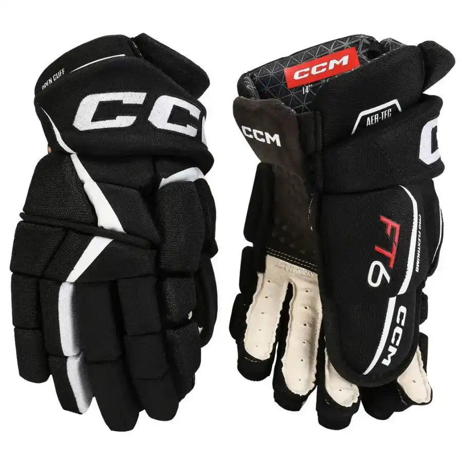 Senior Advanced CCM Helmet and CCM FT6 Glove Bundle