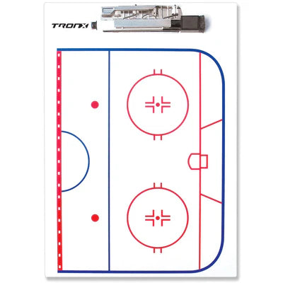 TronX Hockey Dry Erase Coaches Clipboard 9"x13"