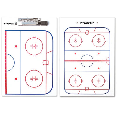 TronX Hockey Dry Erase Coaches Clipboard 9"x13"