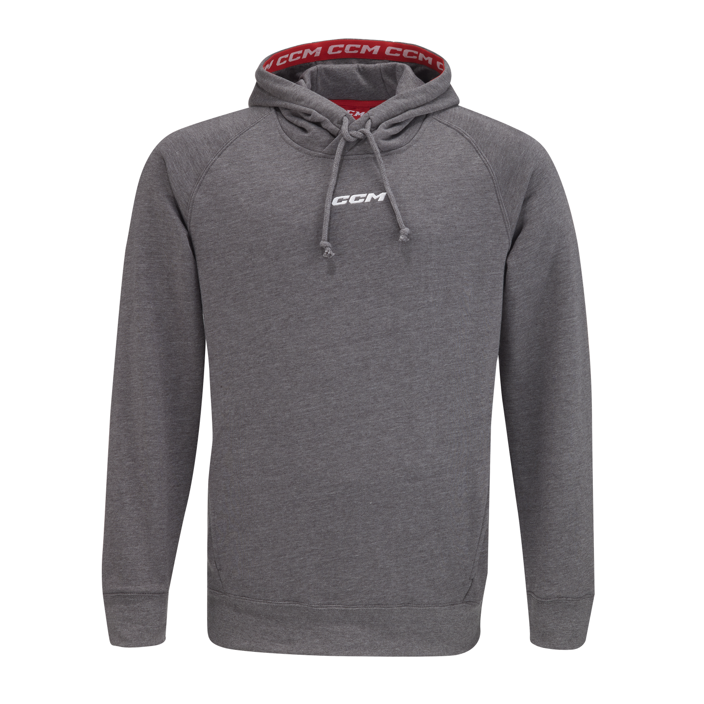 CCM S22 Team Fleece Pullover Hoodie Senior Grey