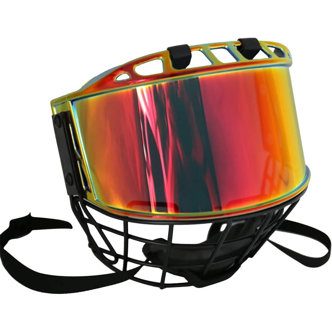 TronX S920 Revo Red Mirrored Hybrid Senior Face Cage Shield & Visor