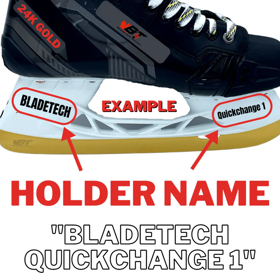 BladeTech Hockey 24K Gold Steel Skate Blades
