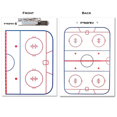 TronX Hockey Dry Erase Coaches Clipboard 9"x13"