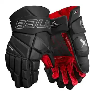Monument Rebels Intermediate Advanced CCM Helmet and Bauer Vapor 3X Glove Bundle